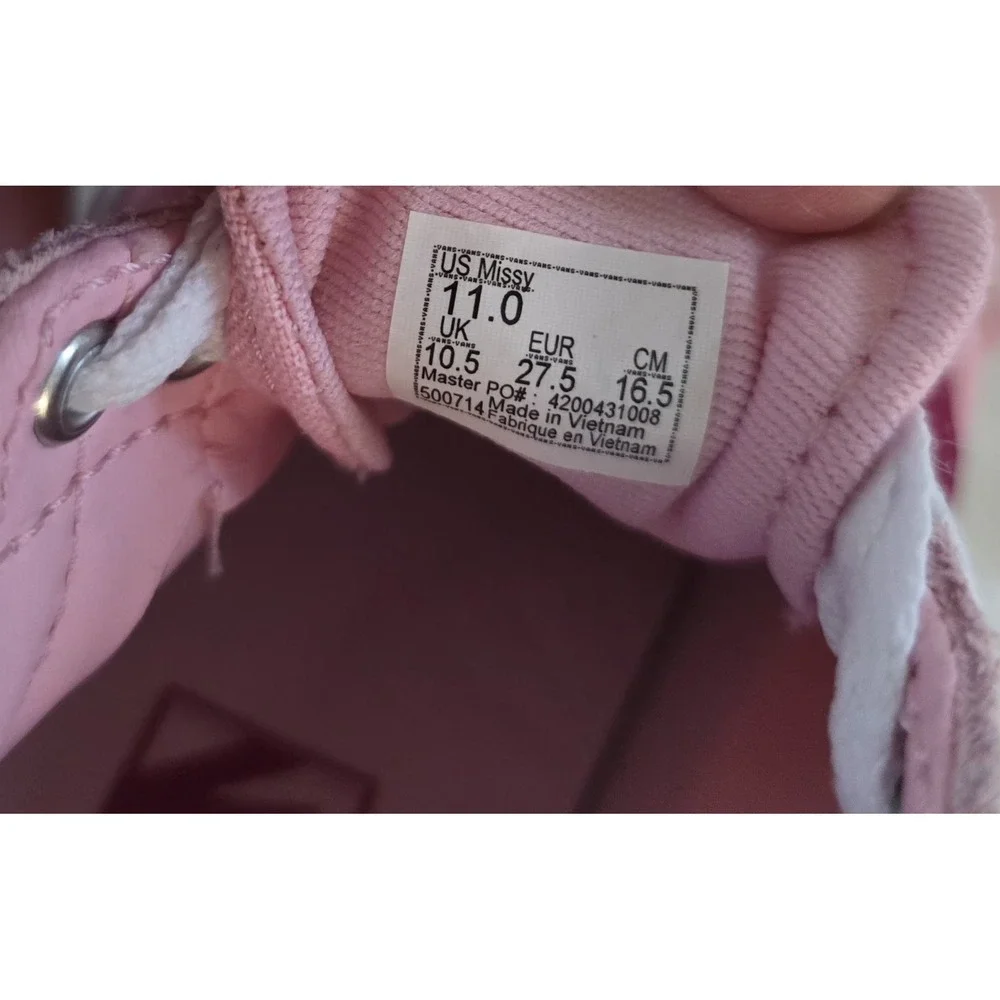 Vans Ward Low Girls Pink‎ Sneakers Size 11